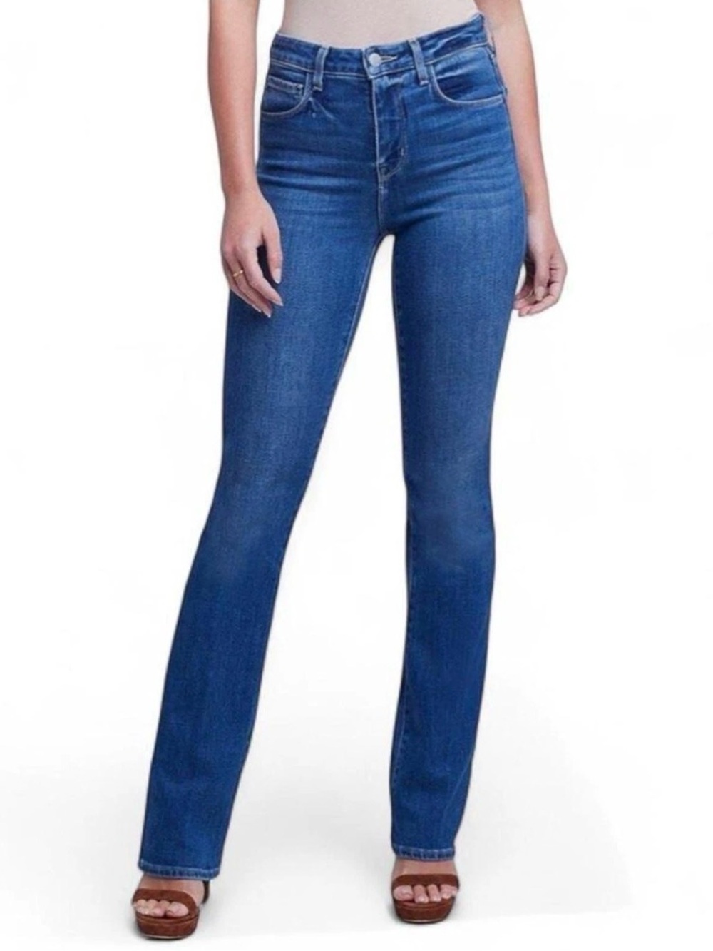 L'AGENCE Oriana High Rise Straight Jeans - Toledo Wash - Size 25